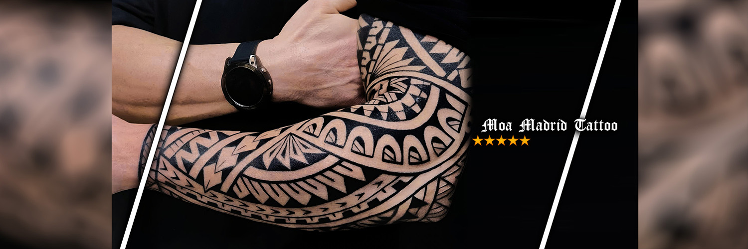 Novedades Moa Madrid Tattoo - Tatuaje samoano rodeando el antebrazo